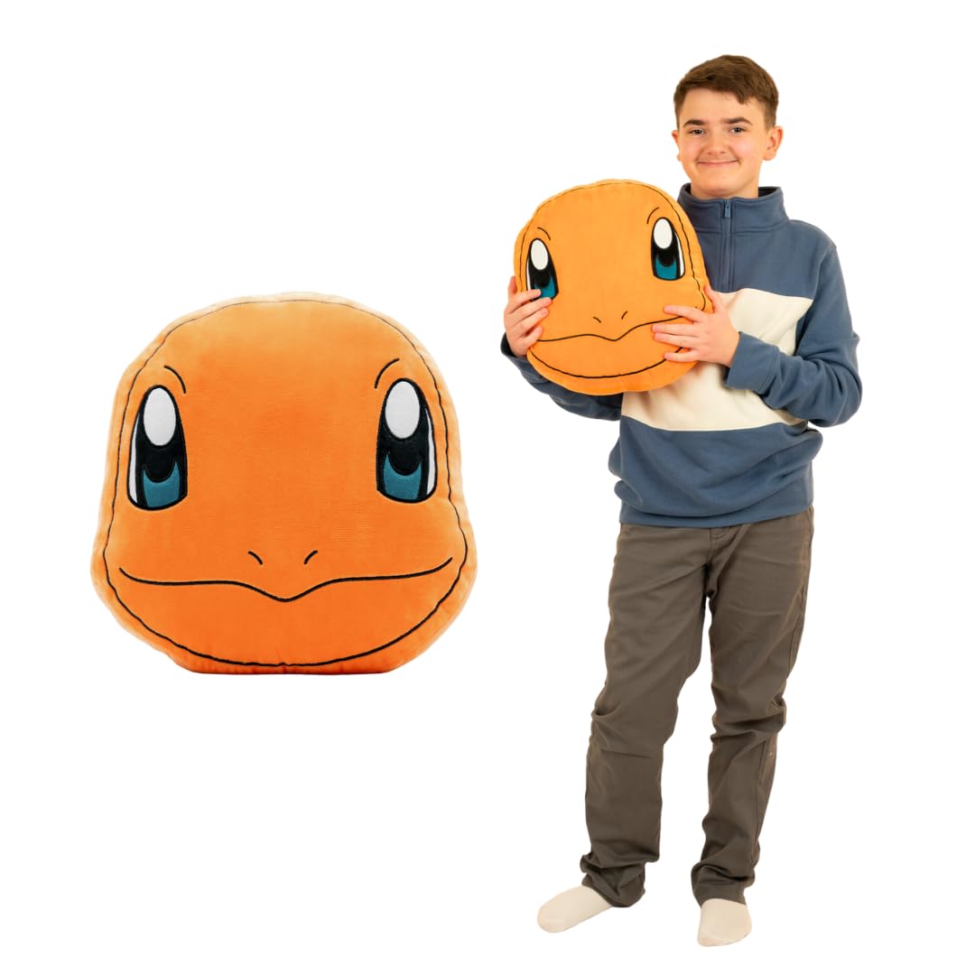 Franco Anime Gaming Bedding Super Soft Cozy Plush Decorative Pillow, One Size, Charmander